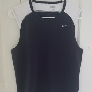 Nike Youth S (14/16) sleeveless NikeFit shirt Navy